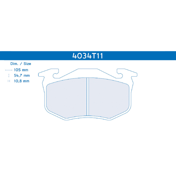 Plaquettes de frein Alpine GTA V6 Turbo et GTA V6 Atmo