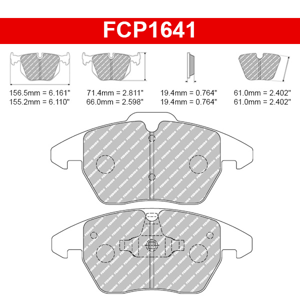Plaquettes de frein Audi A1 1.4 TFSi, 1.6 TDi et 2.0 TDi