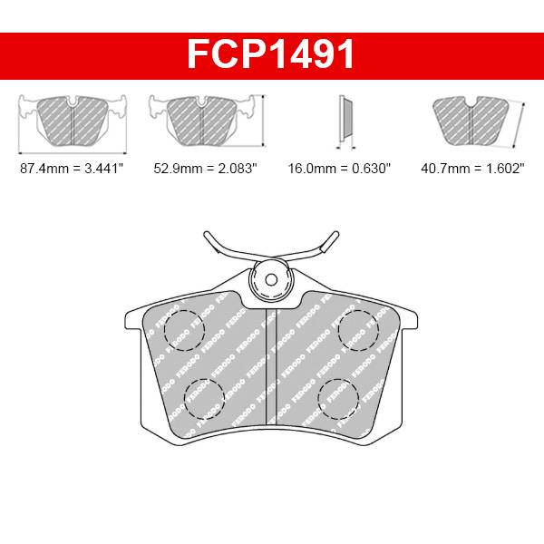 Plaquettes de frein Renault Clio 3 RS et R3 Rallye Asphalte Access