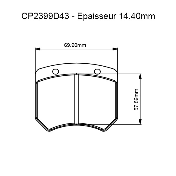 Etrier de frein AP RACING 2 pistons fixation radiale