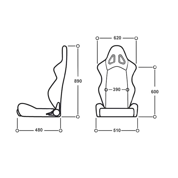 Pack 2 siges baquets OMP FIRST-R