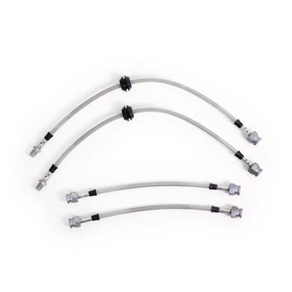 Kit 4 flexibles de frein aviation Peugeot 205 tous mod�les SAUF GTi et Rallye