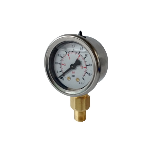 Manomètre de pression de carburant 0-1 bar (0-14 psi) Filter King, à  utiliser pour réglage de la pression, pas pour montage permanent SK103492