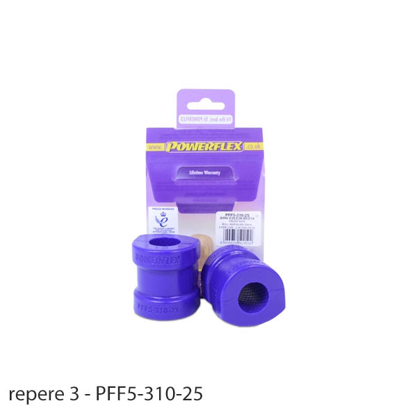 Silent blocs polyurthane BMW Serie 5 E28