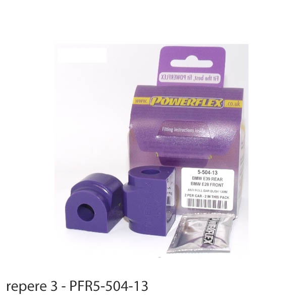 Silent blocs polyurthane BMW Serie 5 E28
