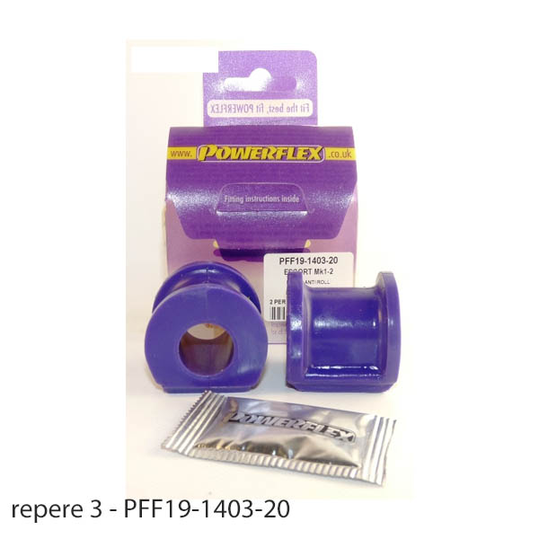 Silent blocs polyurthane Ford Escort MK1