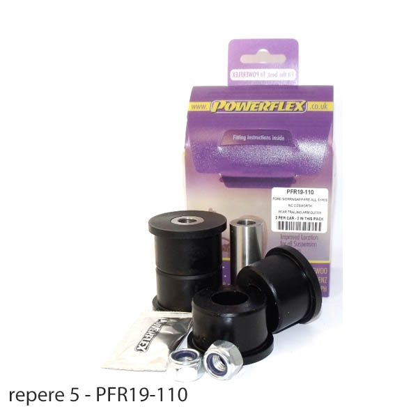 Silent blocs polyurthane Ford Sierra 4x4 et XR4i  partir de 1989
