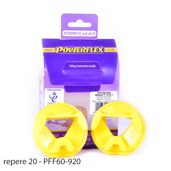 Silent blocs polyurthane Renault Clio 3