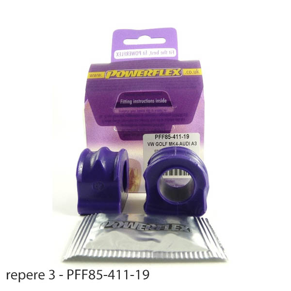 Silent blocs polyurthane Volkswagen Bora 2WD de 1999  2005