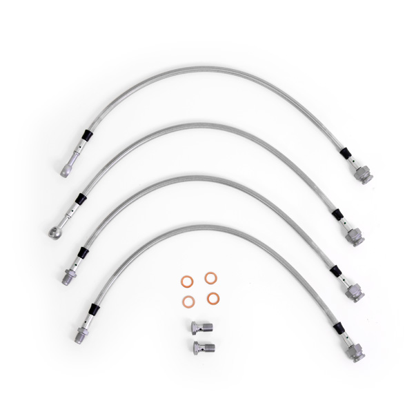 Kit 4 flexibles de frein aviation Renault R5 Turbo 1 et 2