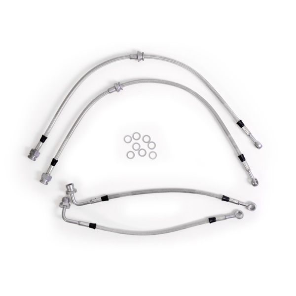 Kit 4 flexibles de frein aviation Mitsubishi Lancer Evo 7, 8 et 9