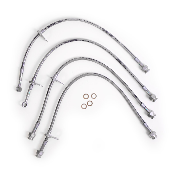 Kit 4 flexibles de frein aviation Mitsubishi Lancer Evo 10