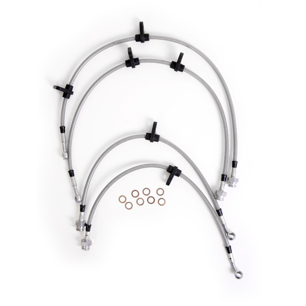 Kit 4 flexibles de frein aviation Honda Integra Type R
