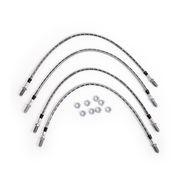 Kit 4 flexibles de frein aviation Opel Speedster 2.0 16V et Turbo