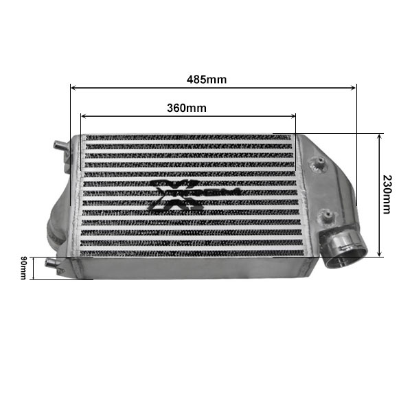 Kit 2 intercoolers aluminium Porsche 911 996 et 911 997 - Gros volume