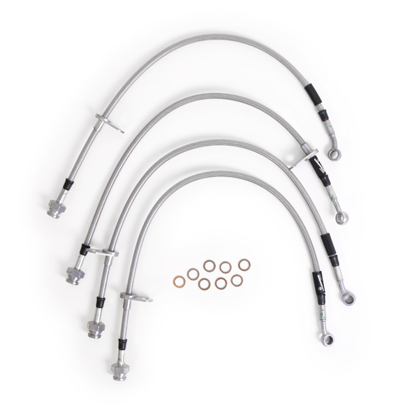 Kit 4 flexibles de frein aviation Honda CR-Z