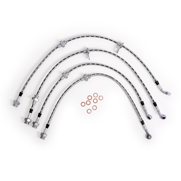 Kit 4 flexibles de frein aviation Nissan Sunny GTi-R