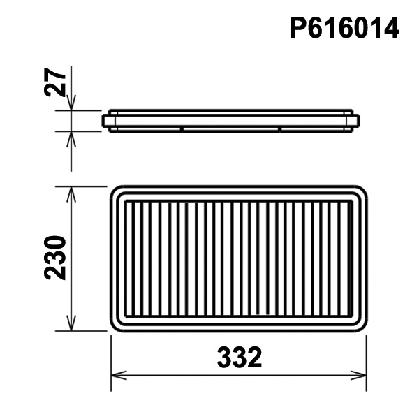 Filtre de remplacement GREEN pour Alfa Romeo Alfetta - Filtre PLAT