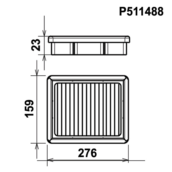 Filtre de remplacement GREEN pour Ford Fiesta - Filtre PLAT