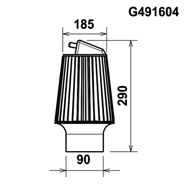 Filtre de remplacement GREEN FILTER pour Honda S2000 - Filtre CONIQUE