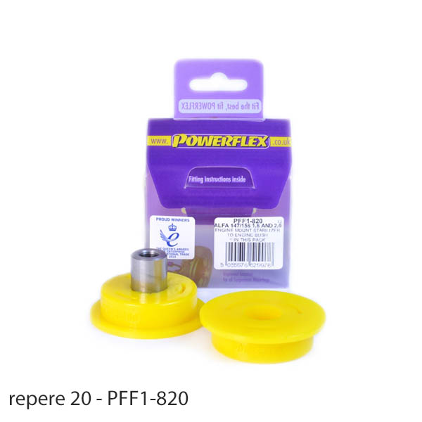 Silent blocs polyurthane Alfa Romeo 155