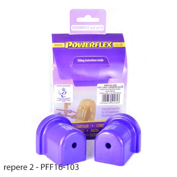 Silent blocs polyurthane Fiat Seicento