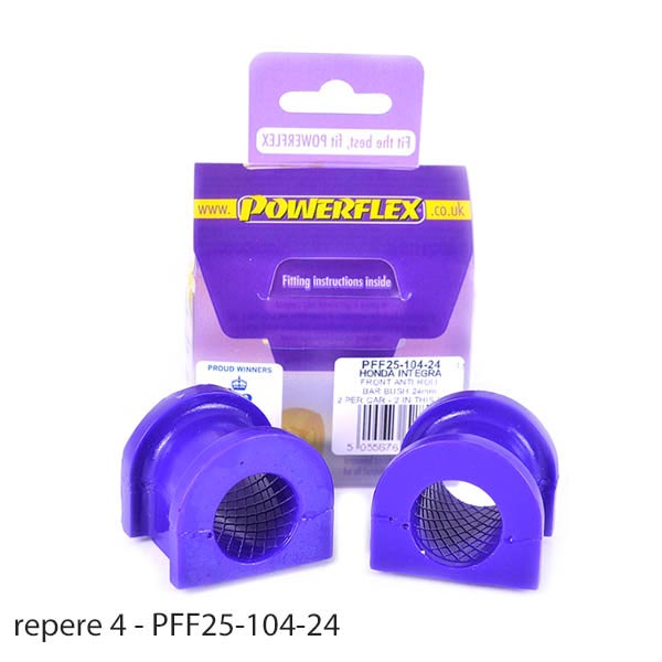 Silent blocs polyurthane Honda Civic CRX Del Sol