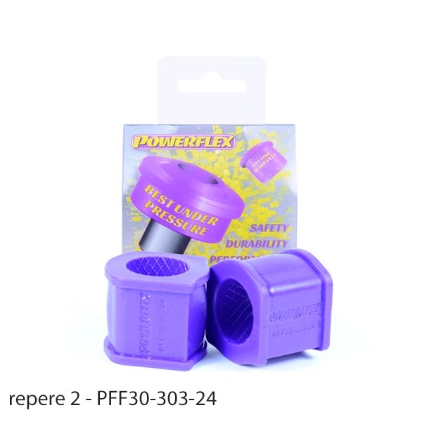 Silent blocs polyurthane Lancia Delta HF Turbo 2WD
