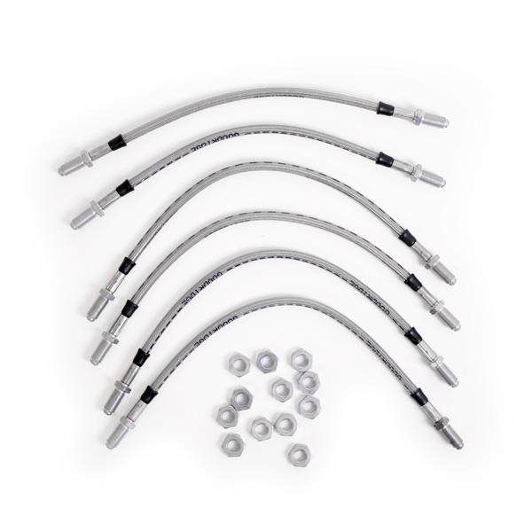 Kit 6 flexibles de frein aviation Lotus Esprit Turbo