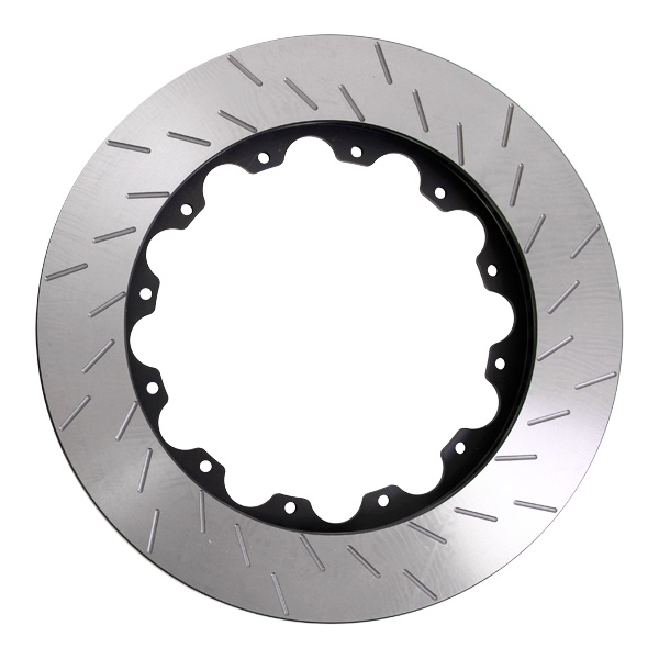 2 disques de frein sur bol rainur�s Montage AP RACING - 325x28mm