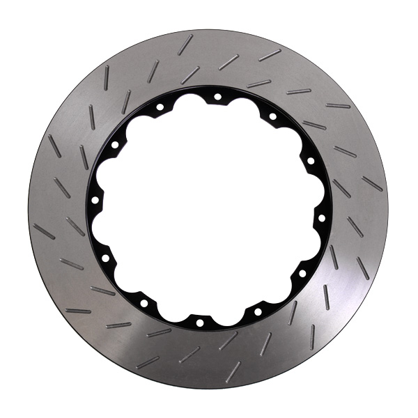 2 disques de frein sur bol rainur�s Montage AP RACING - 315x28mm