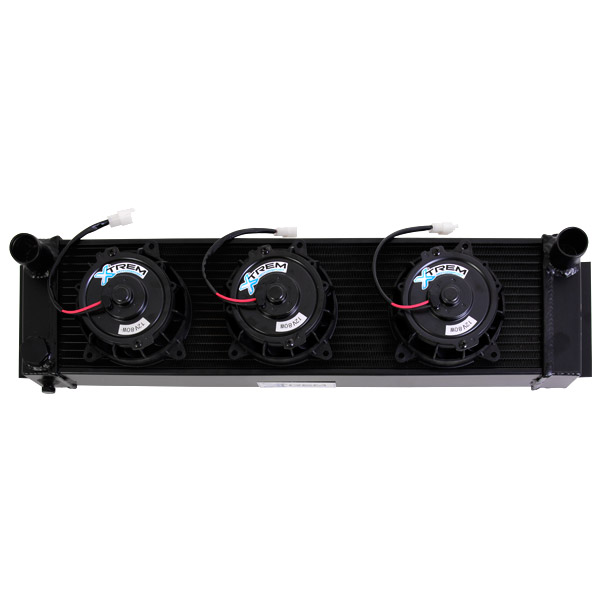 Radiateur avant aluminium Renault R8 Gordini - noir mat