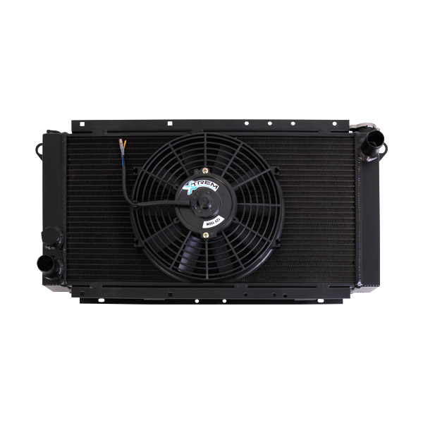 Radiateur aluminium Renault R5 Turbo - Maxi paisseur - noir mat