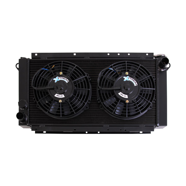 Radiateur aluminium Renault R5 Turbo - Maxi paisseur - noir mat