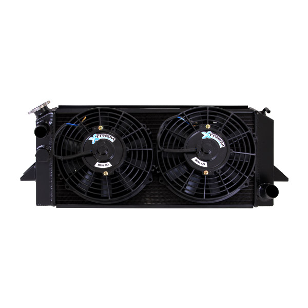 Radiateur aluminium Talbot Simca Rallye - noir mat