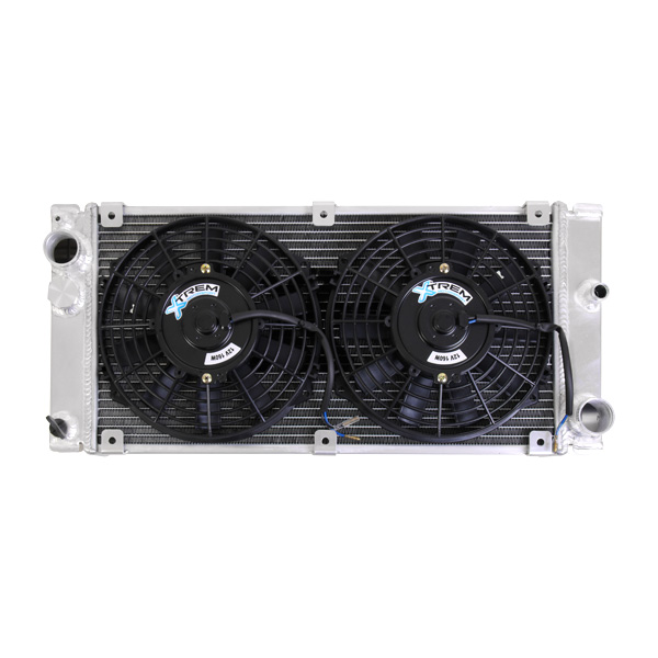 Radiateur aluminium Porsche 944 Turbo court pour montage gros intercooler