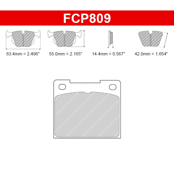 Plaquettes de frein Peugeot 208 Rallye 4 R2