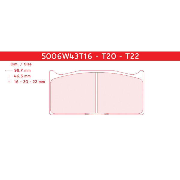Plaquettes de frein Dallara Formule 3 Etriers Brembo