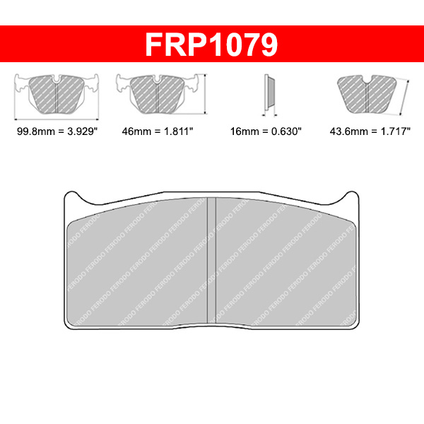 Plaquettes de frein Dallara Formule 3 Etriers Brembo - de 1999 � 2007