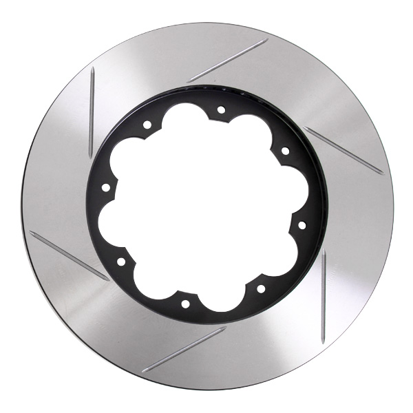 2 disques de frein sur bol rainur�s montage universels diam�tre 283x26mm