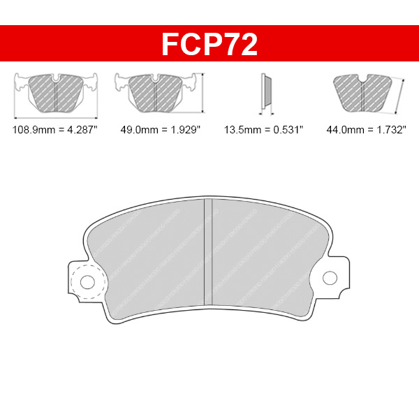 Plaquettes de frein Peugeot 104 ZS