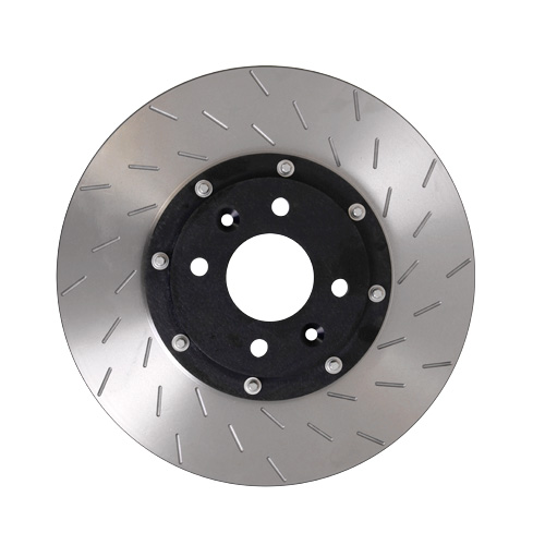Ensemble 2 disques de frein sur bol rainur�s+ bols Renault Clio RS F2000 - arri�re - 265x8mm