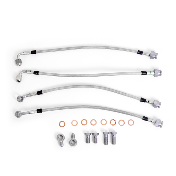 Kit 4 flexibles de frein aviation Renault R8 Gordini - kit gros freins