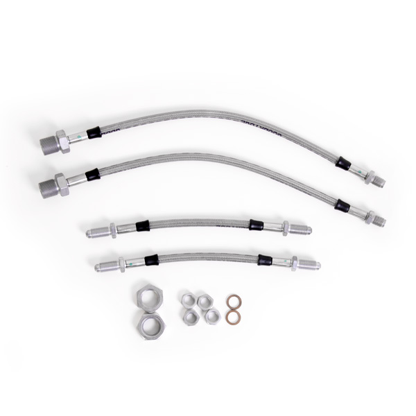 Kit 4 flexibles de frein aviation Austin Mini tous mod�les apr�s 1984 et Cooper