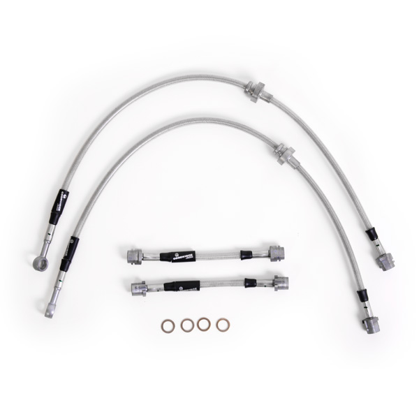 Kit 4 flexibles de frein aviation Audi TT 1.8T et TT Quattro