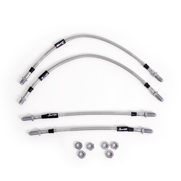 Kit 4 flexibles de frein aviation Ford Escort MK3 RS1600, RS Turbo et XR3i