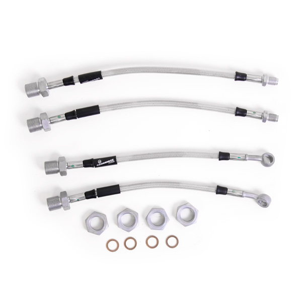 Kit 4 flexibles de frein aviation Fiat X1-9 Bertone