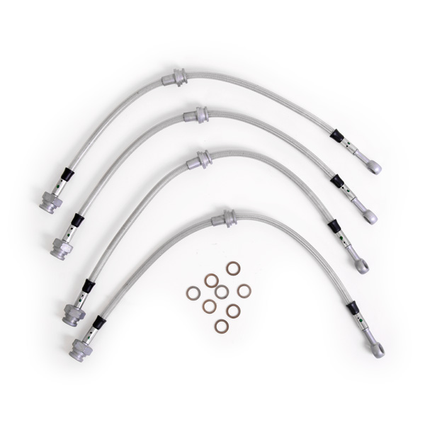 Kit 4 flexibles de frein aviation Mazda MX3 - disques � l'arri�re