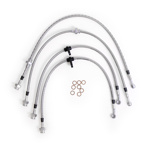Kit 4 flexibles de frein aviation MG ZR