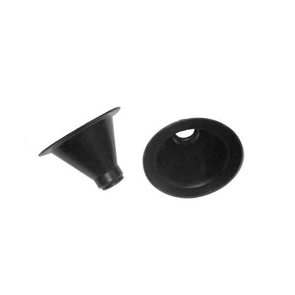 Ecope plastique noir ronde